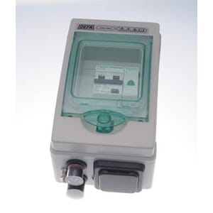 Defa El-Central 230VAC PlugIn 1 x In / 1 x Out + Schuko Out