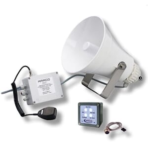 EW3-MS electronic whistle 20/75 m + fog signal + mic.+ siren