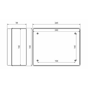 Modbus Interface for up to 4 searchlights on one panel