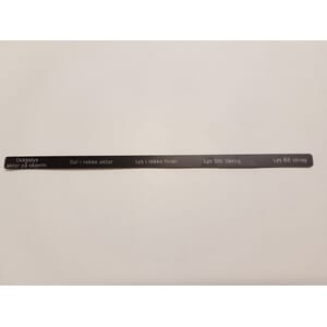 Tekststrimmel 7 tekster for tavle. Egen tekst