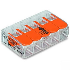 Wago 5 hull, eske à 25 stk