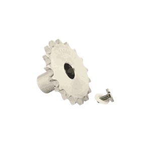 Chain wheel with bolt and splint