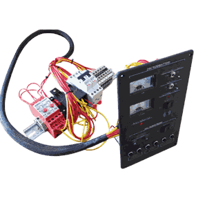 Nødstrømstavle med 3 utganger 24V