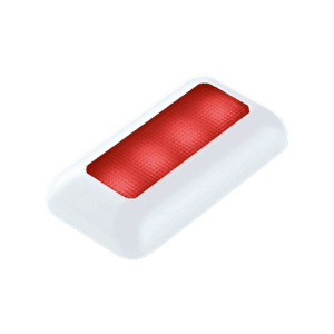 F-5 LED Rød Hvit 12V IP65