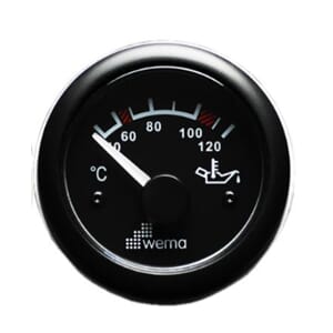 Oljetemperaturmåler - Wema 12/24V