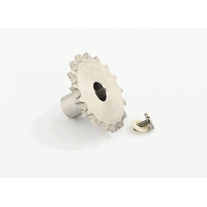 Chain wheel with bolt and splint