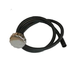 Strøminntak, rustfritt stål IP67 1,5m krom