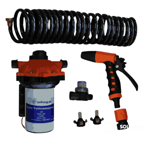 Spylepumpe 12V  med slange/pistol