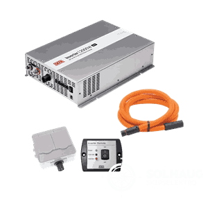 Inverter pakke 8 2000W/24V m/ fj.kontr, 2m Plug-in, dbl. veg