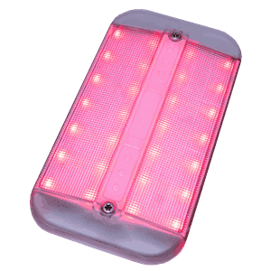 LED F-28 7W Coolwhite m/rødt nattlys